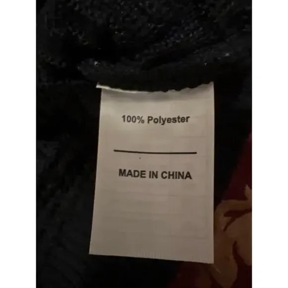 Men’s American Flag Hoodie Pullover Sweater Black NWOT Size XL - Picture 7 of 8